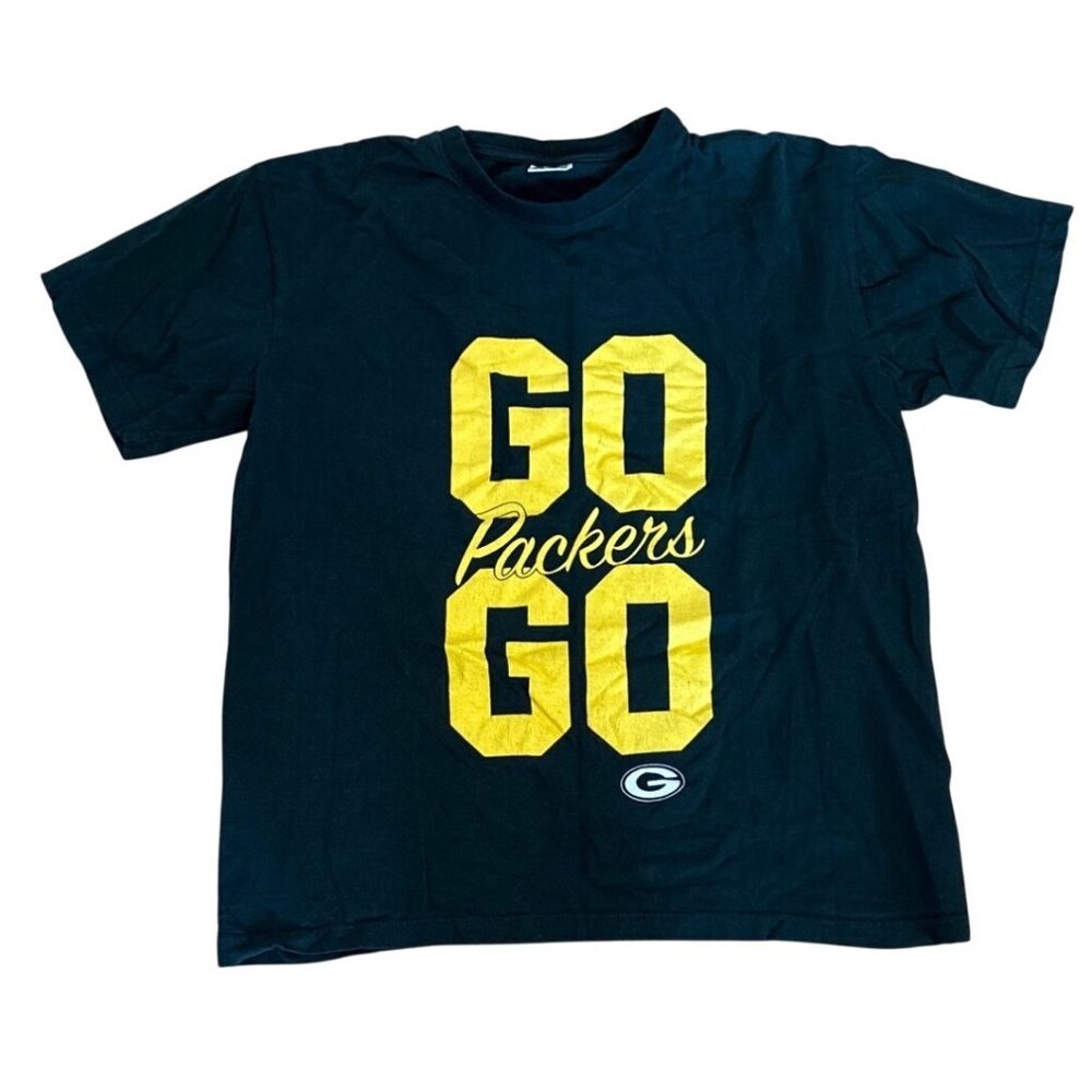 Green Bay Packers Shirt Go Pack Go Short Sleeve XL IMDI Sportswear Bud Light